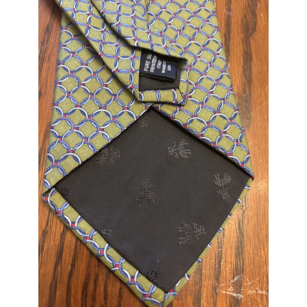Brooks Brothers Makers Silk Green Link Tie 59